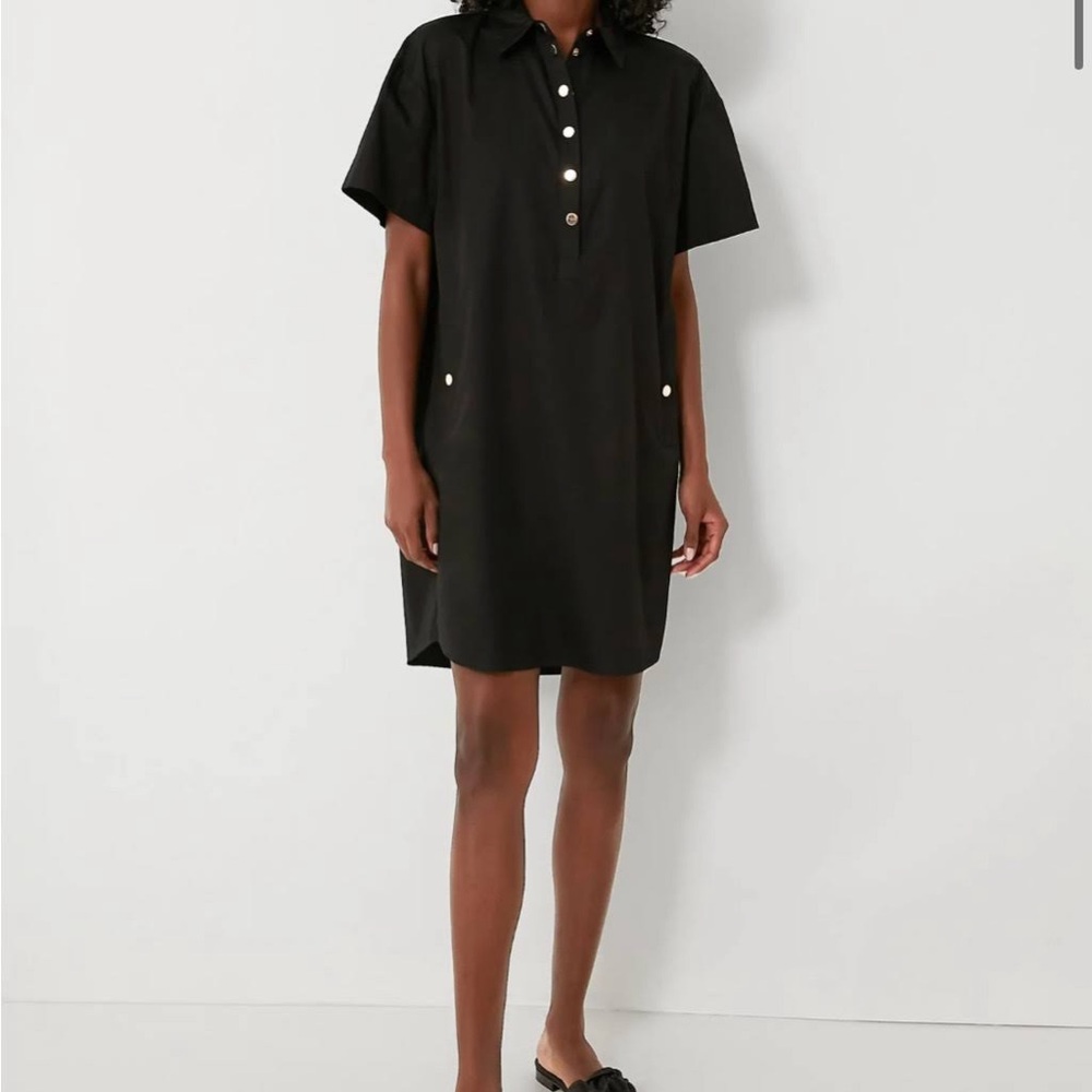 Tuckernuck Pomander Place classic Black Dress with Gold Button Details Size XXXL